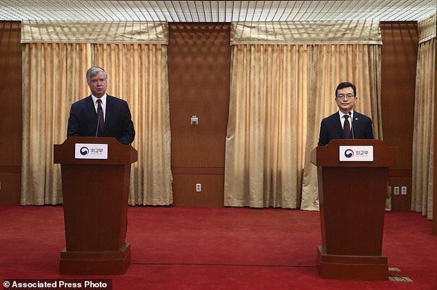 واشنگتن از همکاری بین دو کره حمایت کرد، عکس